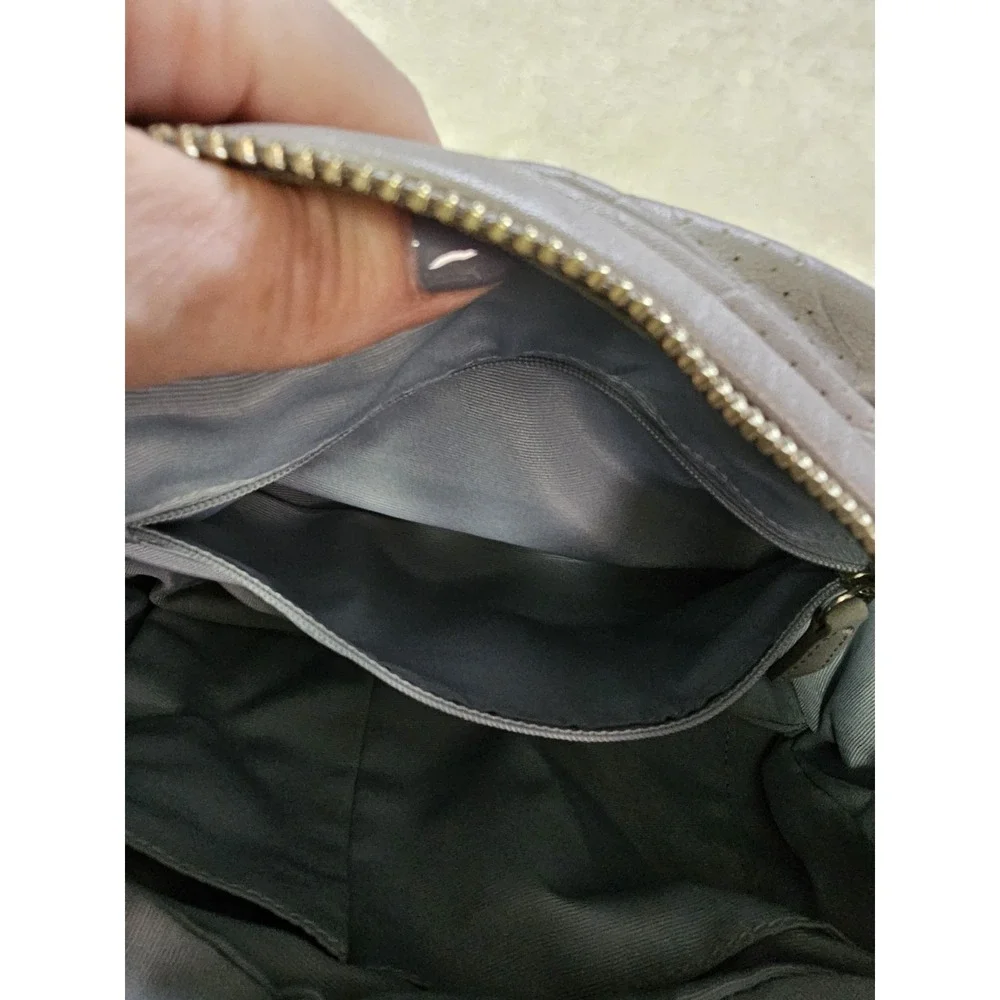 Coach Silver Hobo Shoulder Bag Signature C Logo Pattern‎ Purse